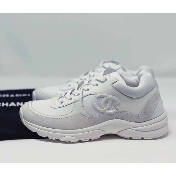 Chanel cc logo triple low top sneakers